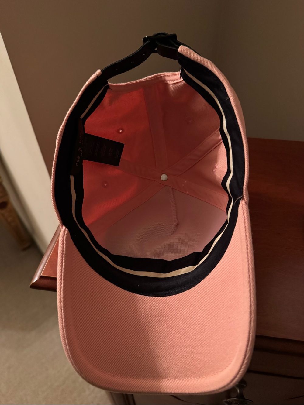 rag & bone Soft Coral Baseball Cap - Picture 4 of 6